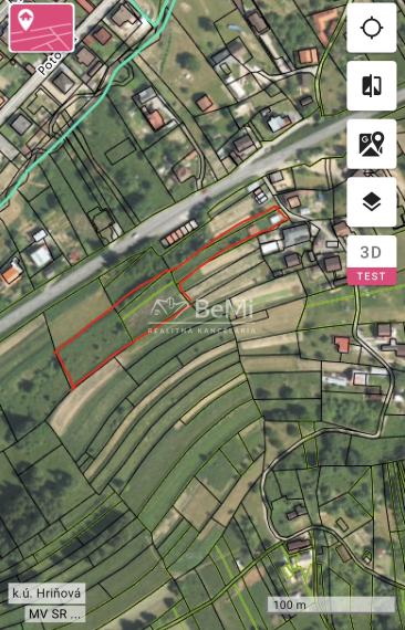 Na predaj stavebný pozemok v obci Hriňová