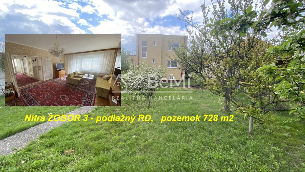 Rodinný dom Nitra ZOBOR pozemok 728 m2 ID 612-12-MIG
