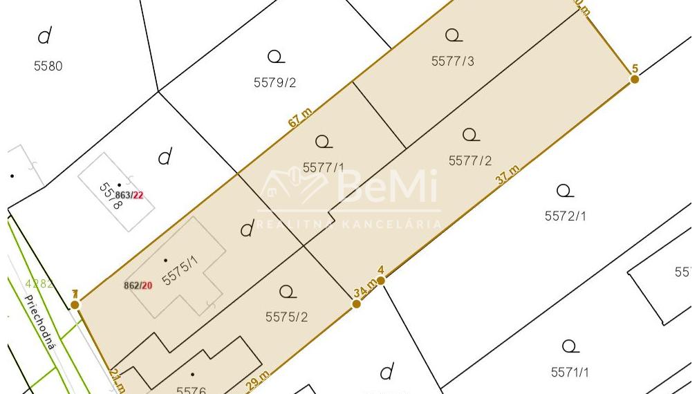 2 rodinné domy Nitra – ČERMÁŇ – pozemok 1 390 m2 ID 613-12-MIG