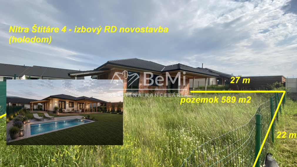 Nitra Štitáre 4-izbový RD (holodom) pozemok 589 m2 ID 620-12-MIG