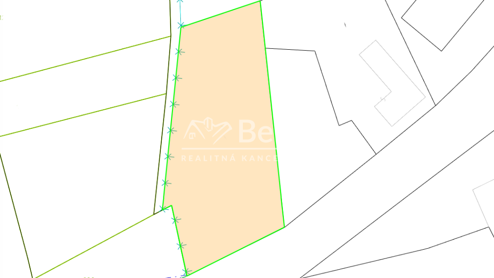 Predaj, Stavebný pozemok  v centre obce Bory–1 098 m² (045-14-SIHA)