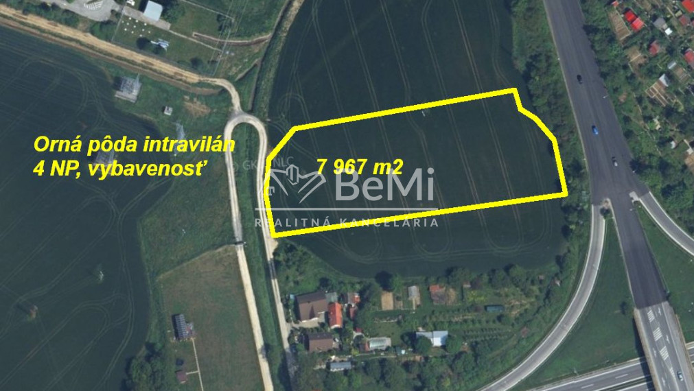 Pozemok 2 083 m2, 4NP, vybavenosť ,,pri Metro Nitra " ID 626-14-MIG