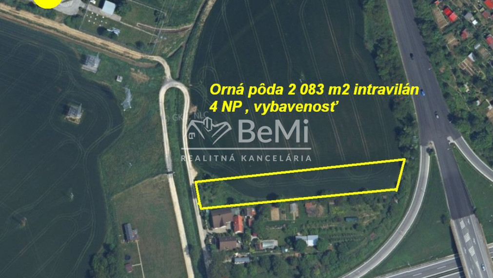 Pozemok 2 083 m2, 4NP, vybavenosť ,,pri Metro Nitra " ID 626-14-MIG