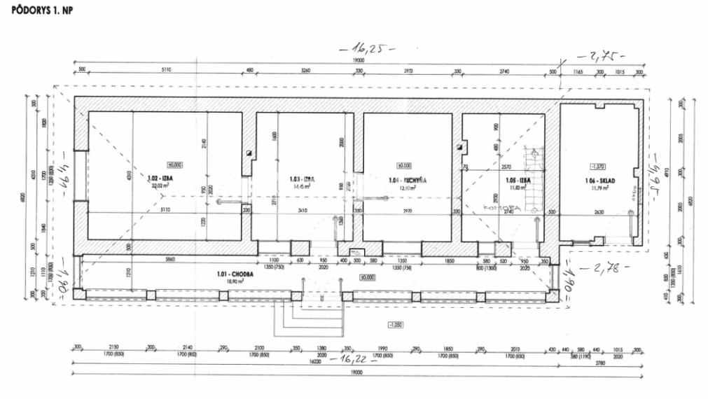 Pozemok s rodinným domom o výmere 3 671 m² v obci Jelenec