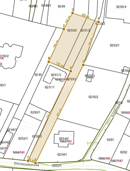 Nitra Zobor pozemok cca 1 350 m2 ID 594-14-MIG