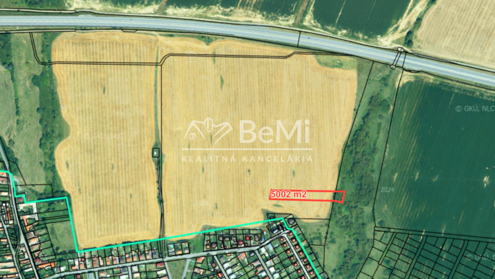 Invevstičný, rovinatý pozemok 5002 m2, Zvolenská Slatina 3D