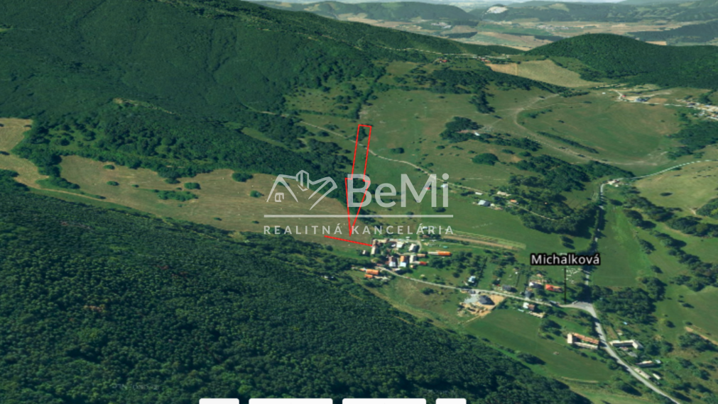 Slnečný pozemok 3877 m2, Michalková