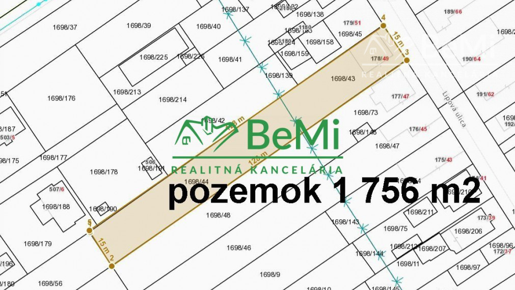 Pozemok so starým domom v obci Čechynce ID 292-14-MIG