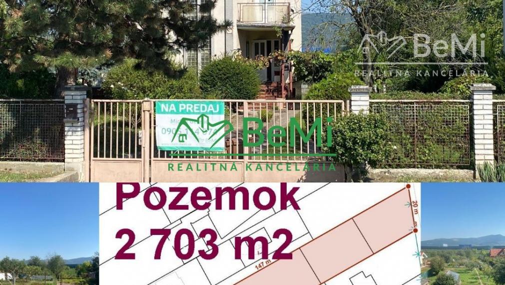 REZERVOVANÉ Rodinný dom Lužianky, pozemok 2 703 m2, bývanie aj investícia ID 412-12-MIG