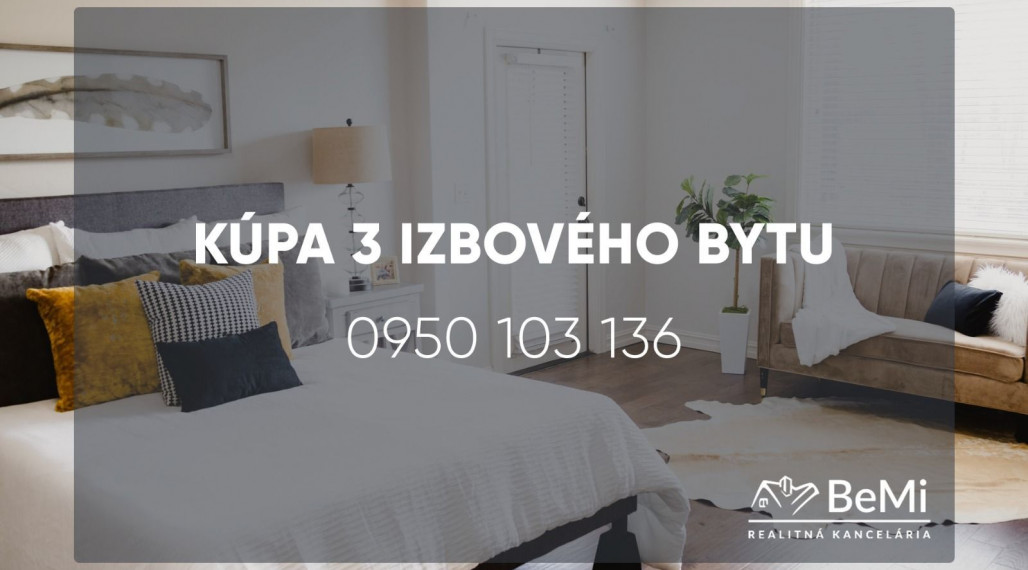 Kúpa 3,5 izbového bytu - Zlaté Moravce