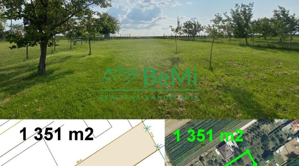 Nádherný pozemok 1 351 m2 Čeľadice ID 391-14-MIGa