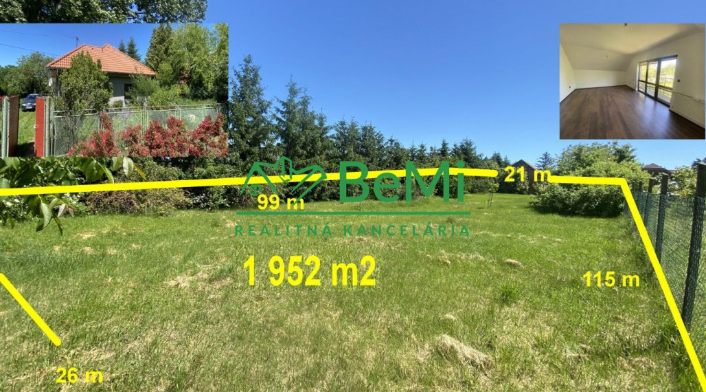 6 izbový rodinný dom pozemok 1 952 m2 Dolný Ohaj ID 482-12-MIG