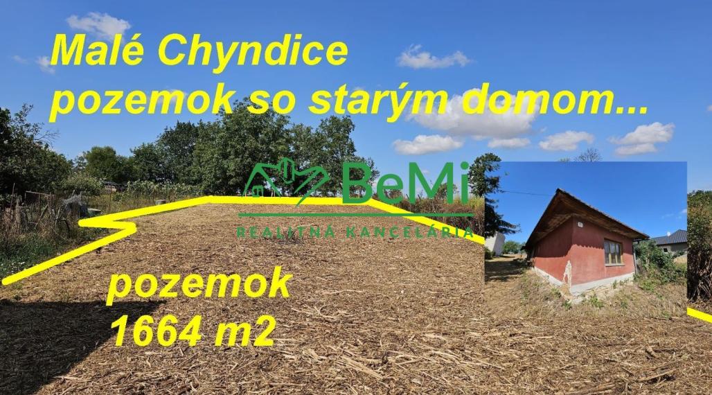 Pozemok so starším domom v obci Malé Chyndice ID 239-14-MIGa