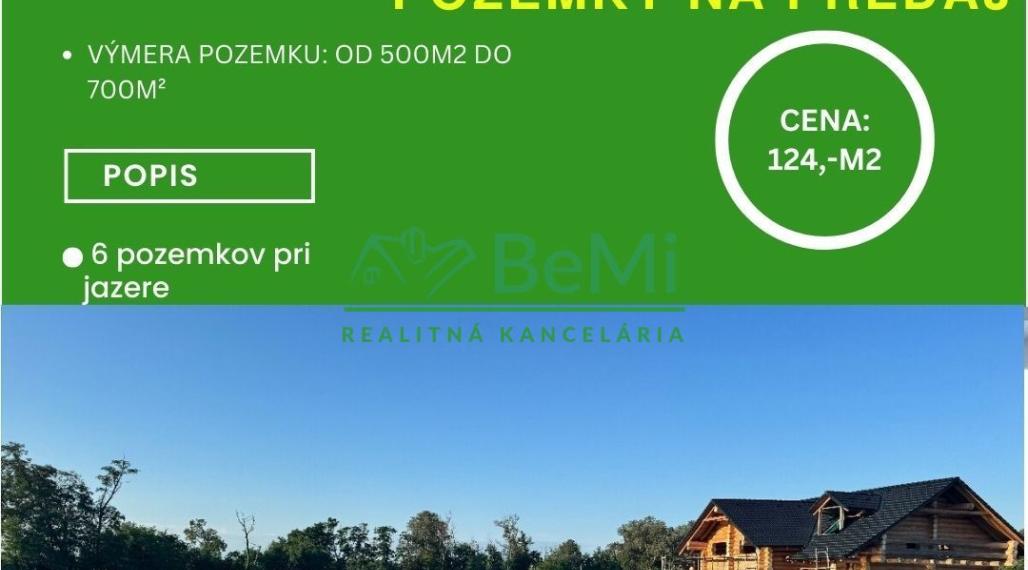 Stavebný  pozemok - 626 m2/700 m2, jazero, Veľké Úľany ID 010-14-EVBA