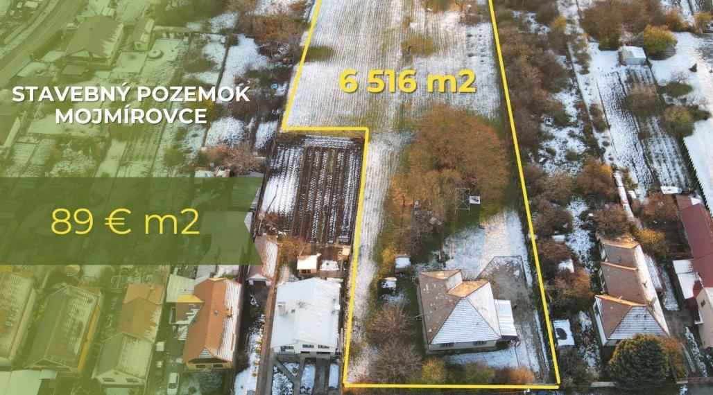 PREDAJ - STAVEBNÝ POZEMOK -  MOJMÍROVCE  ID 025-14-FIJA