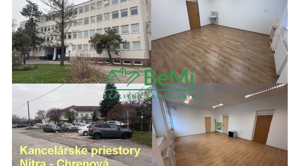 NA PRENÁJOM – kancelárske priestory od 18 do 37 m2, Nitra – Chrenová