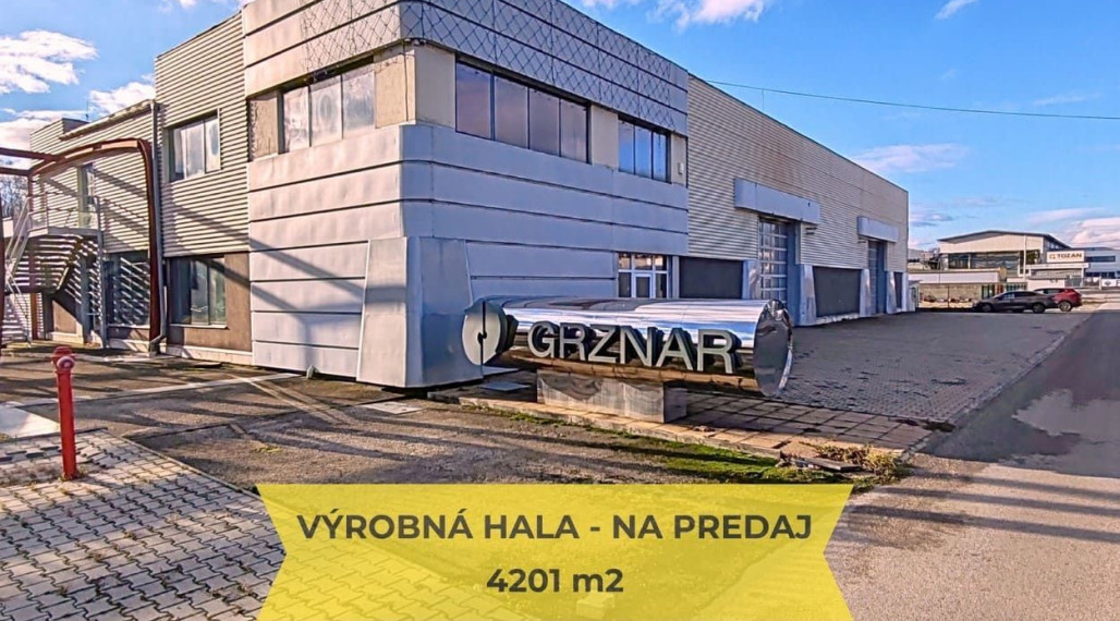 PREDAJ -VÝROBNÁ HALA SO SKLADOVÝMI PRIESTORMI ID 030-18-FIJAa