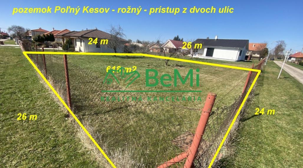 pozemok 618 m2 Poľný Kesov ID 550-14-MIGa