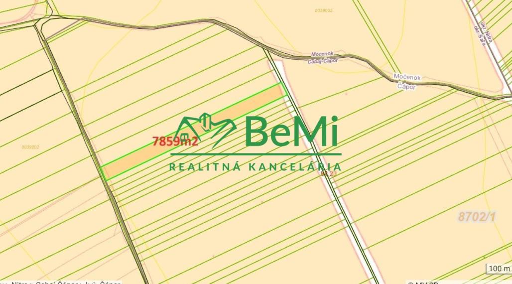 Predaj orná pôda - Cabaj-Čápor, 7859 m2 (112-14-VIG)