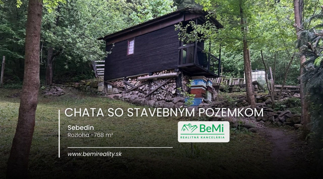 Chata so stavebným pozemkom, Sebedín