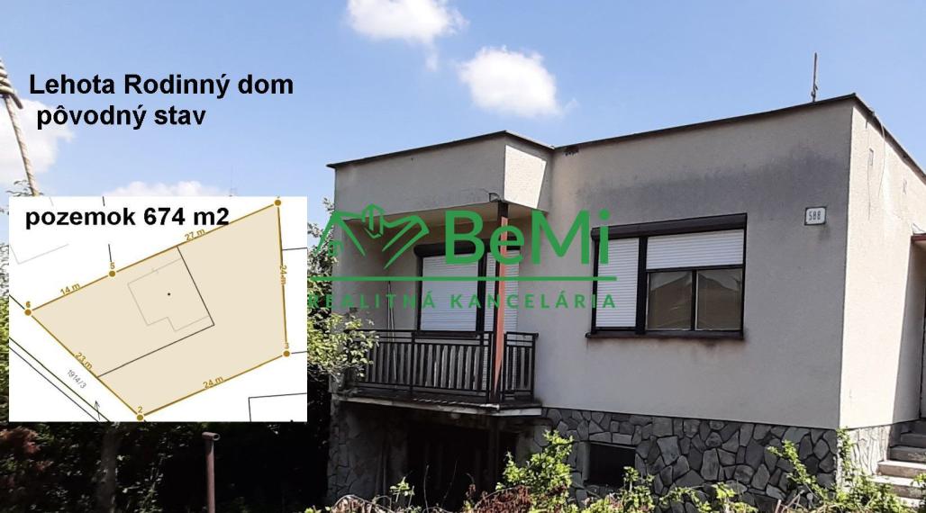 Rodinný dom v obci Lehota pôvodný stav  pozemok 674 m2  ID 002-12-VISKa