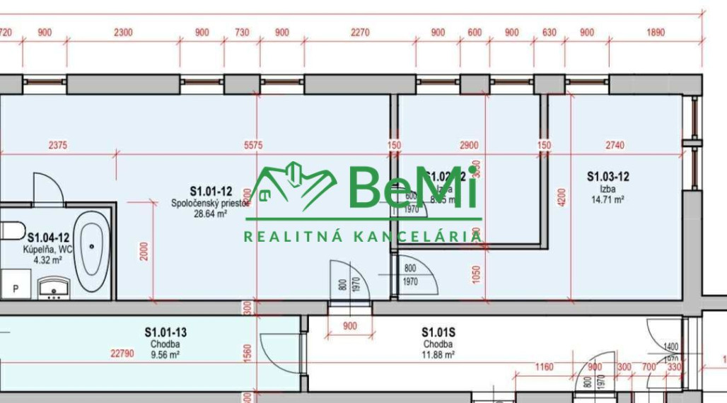 Znížená cena 3-izbový Byt s parkovacím miestom v tichej lokalite