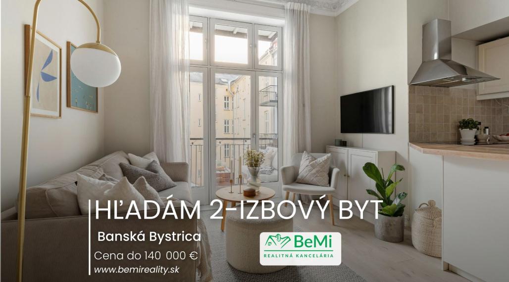 Hľadám na kúpu 2 izbový byt