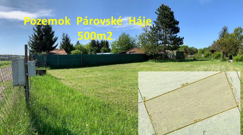 Pozemok  Nitra  Párovské  Háje  500m2   ID  004-14-VISK