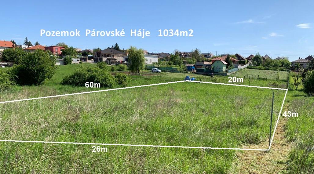 Pozemok  Nitra   Párovské  Háje  ID 005-14-VISK