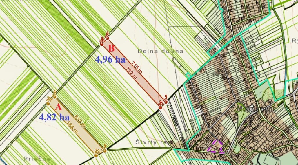 REZERVOVANÉ - Orná pôda v k.ú. Svätoplukovo - až 9,8 ha blízko Mojmíroviec