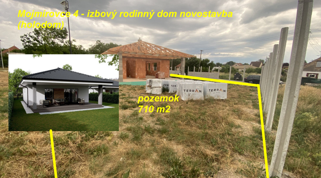 Mojmírovce rodinný dom novostavba (holodom) 621-12-MIG