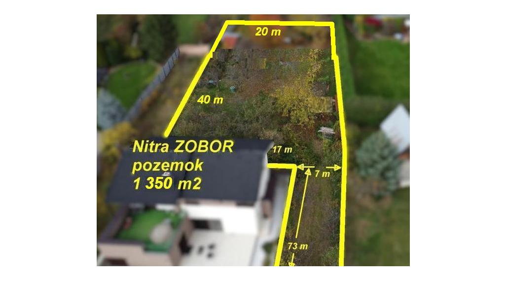 Nitra Zobor pozemok cca 1 350 m2 ID 594-14-MIG