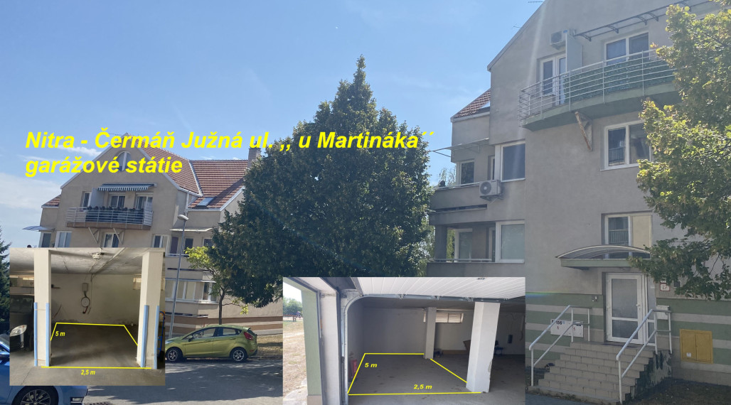 Garážové státie Nitra Čermáň Južná ulica ,, u Martináka´´ ID 632-19-MIG