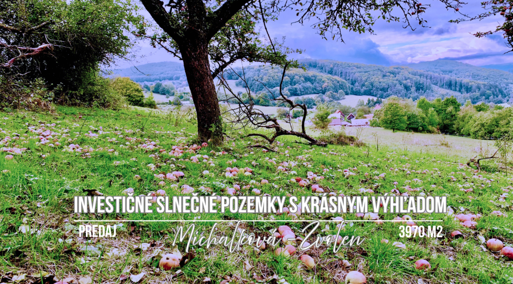 Pozemok pre mobilný dom 3970 m2, polosamota, Michalková