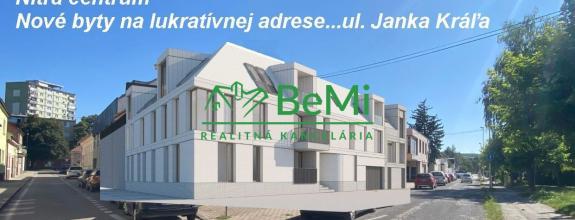Nitra Centrum ul. Janka Kráľa novostavba 2,3 izbové byty ID 582-113-MIG