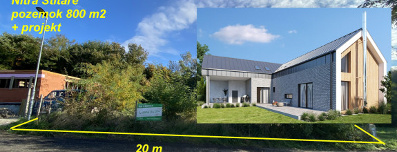 Nitra Štitáre pozemok 800 m2 ID 592-14-MIG