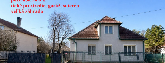 7-izbový rodinný dom, veľká záhrada, garáž, investičná príležitosť - Vinodol