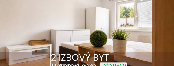 2 izbový byt Zvolen, ul. Pribinova
