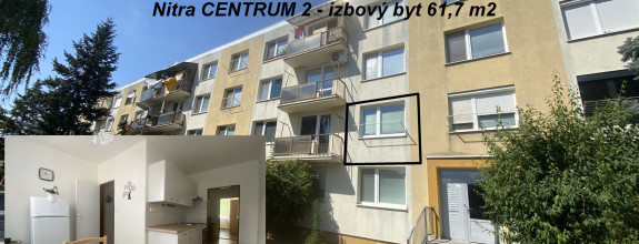 Nitra CENTRUM 2 - izbový byt 61,7 m2 ID 625-112-MIG