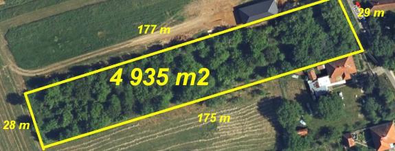 Sľažany pozemok 4 935 m2 ID 628-14-MIG