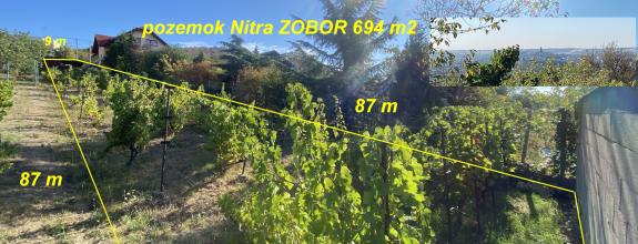 Pozemok Nitra ZOBOR 694 m2 636-14-MIG