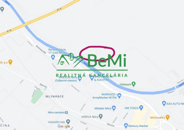 Predaj podiel pozemku 1/2 z celku,Nitra- Mlynárce(048-14-NASa)