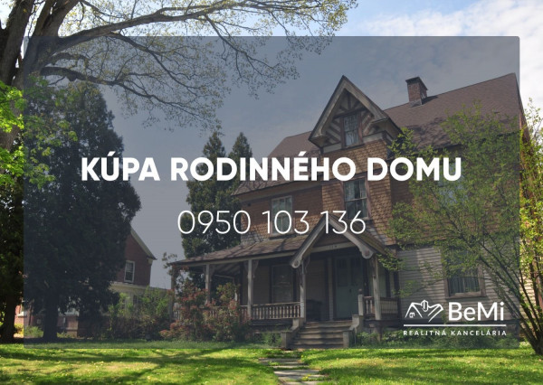 Kúpa rodinného domu - Tesárské Mlyňany