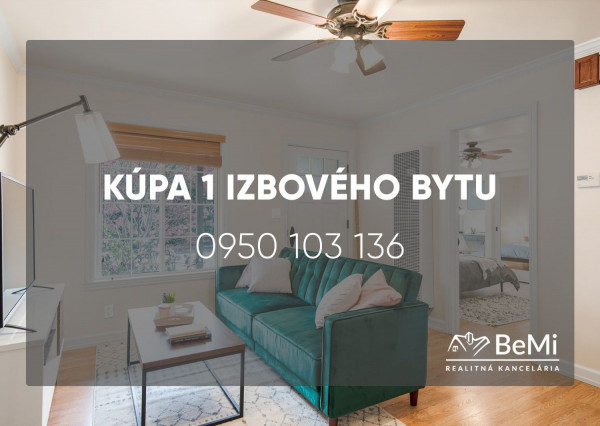 Kúpa 1 izbového bytu - Vráble