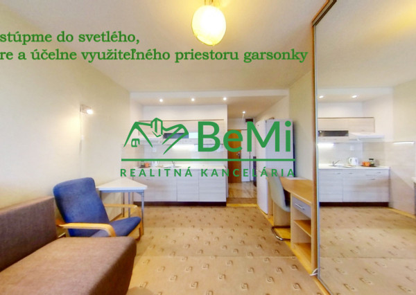 REZERVOVANÉ - Príjemná GARSÓNKA s balkónom na Chrenovej - Nitra (ID 032-115-DAR)