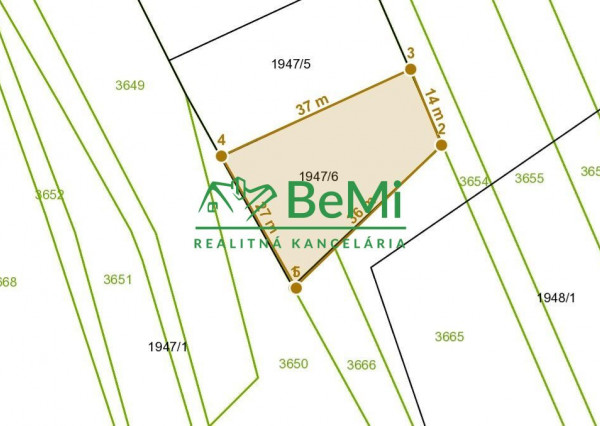 Na predaj pozemok, trvalý trávnatý porast v Námestove, 110-14-MOV