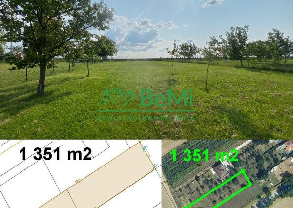 Nádherný pozemok 1 351 m2 Čeľadice ID 391-14-MIGa