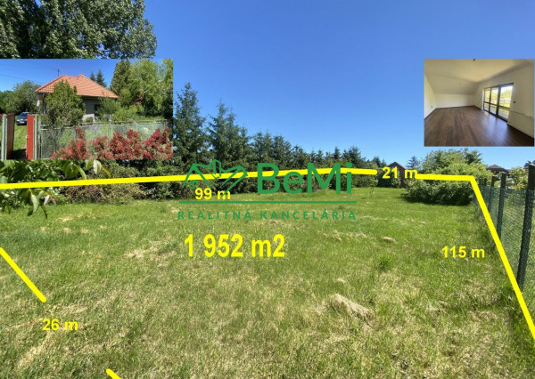 6 izbový rodinný dom pozemok 1 952 m2 Dolný Ohaj ID 482-12-MIG