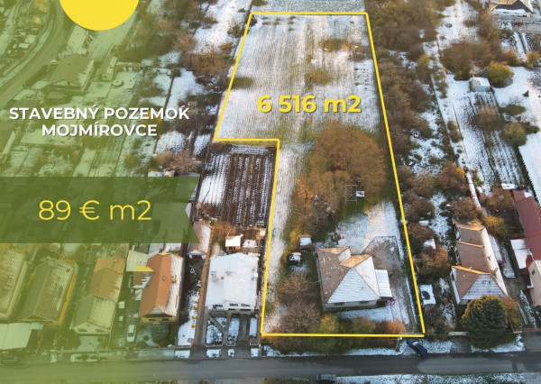 PREDAJ - STAVEBNÝ POZEMOK -  MOJMÍROVCE  ID 025-14-FIJA