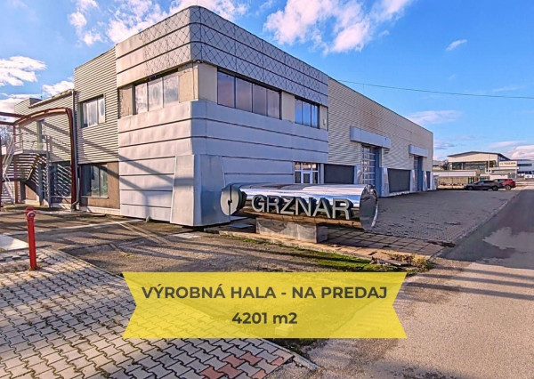 PREDAJ -VÝROBNÁ HALA SO SKLADOVÝMI PRIESTORMI ID 029-18-FIJAa